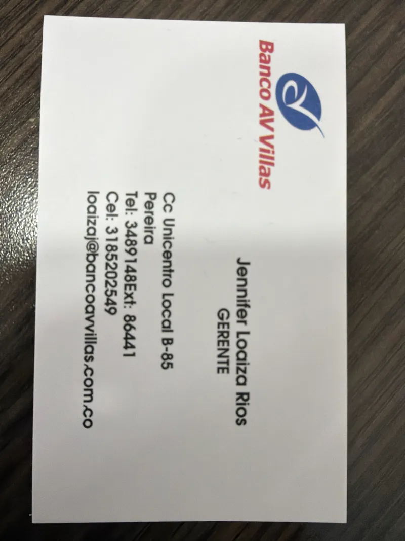 Foto de Banco av villas